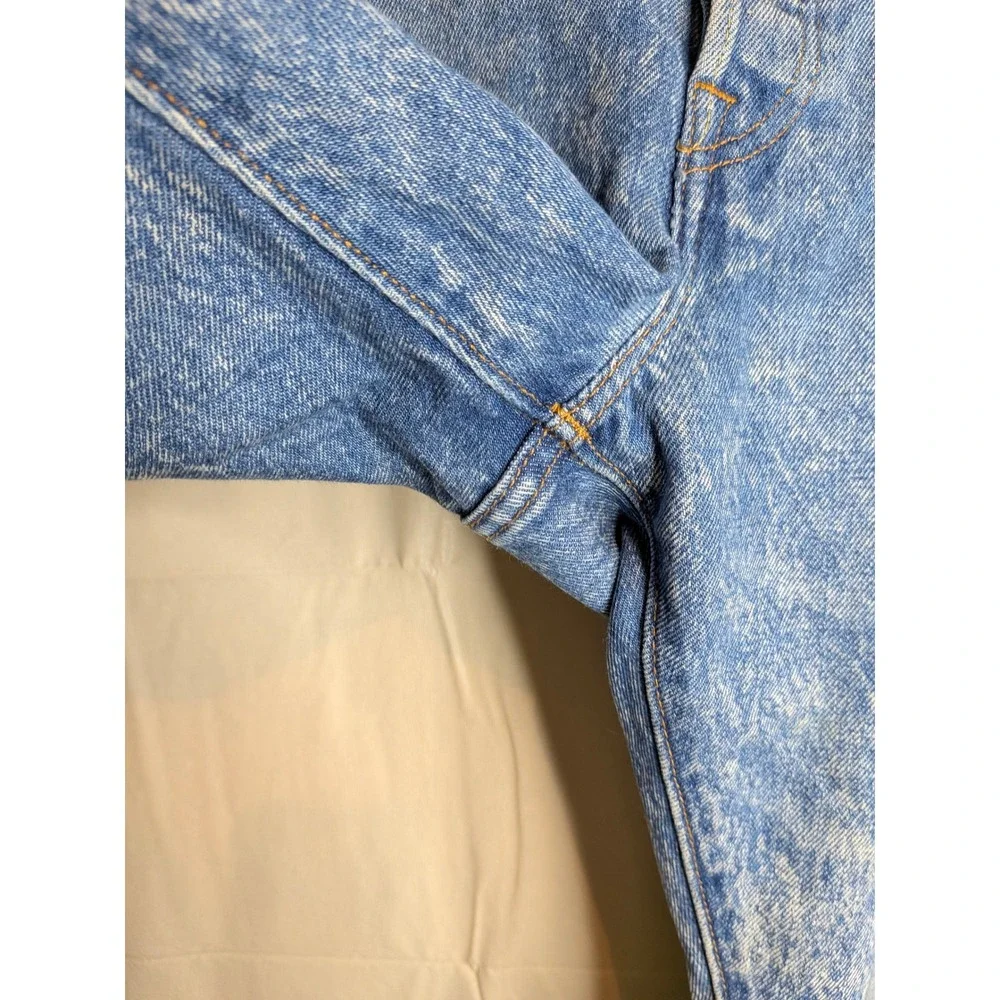 Levis 501 Button Fly Acid Wash Jeans 40X30 Mens Original Fit Straight Denim Jean